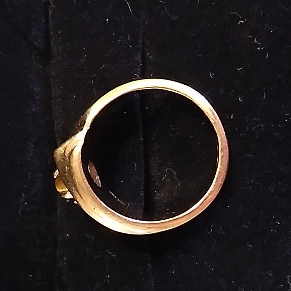 18k plated tiger's eye ring - Picture 3 of 5